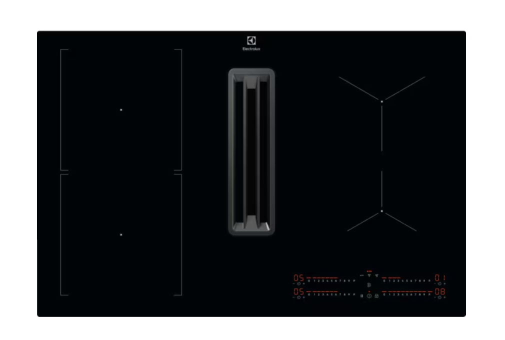 ELECTROLUX KCC83443CK 600 kookplaat met afzuiging - 80cm